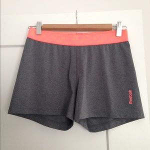 Reebok gray spandex shorts, EUC, sz S