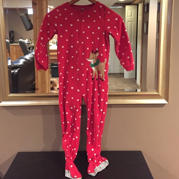 ✨3 for $12✨ Carter's Reindeer Fleece Pj's - Picture 2 of 6
