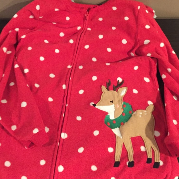 ✨3 for $12✨ Carter's Reindeer Fleece Pj's - Picture 3 of 6