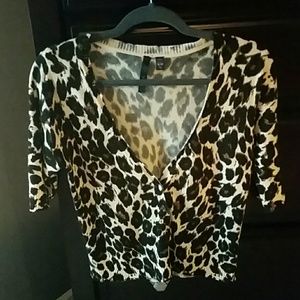 Beautiful Leopard print cardigan size xl