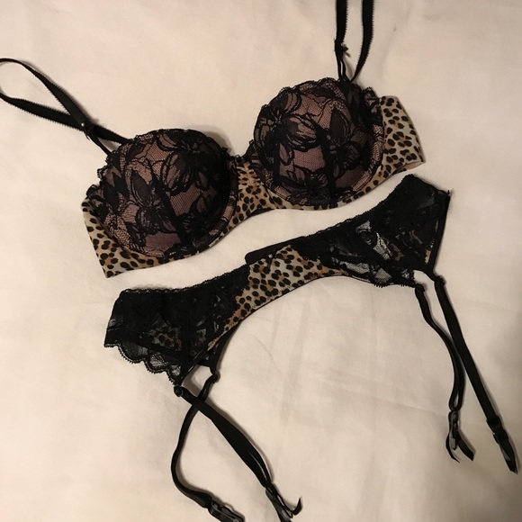 Victoria's Secret Balconet bra and garter belt