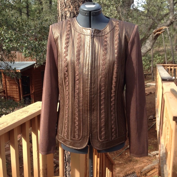 Hygard Collection Leather & Nylon Jacket