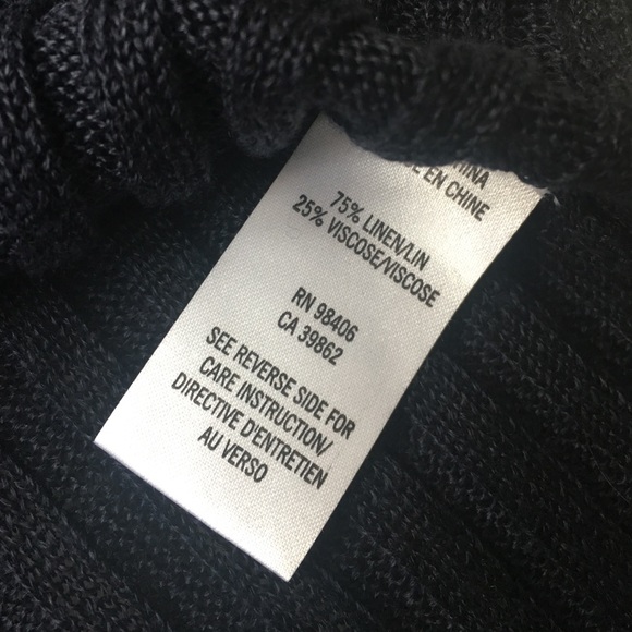 Theory Navy Linen Sweater - Picture 4 of 4
