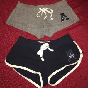 TWO pairs of Abercrombie and Fitch bootie shorts