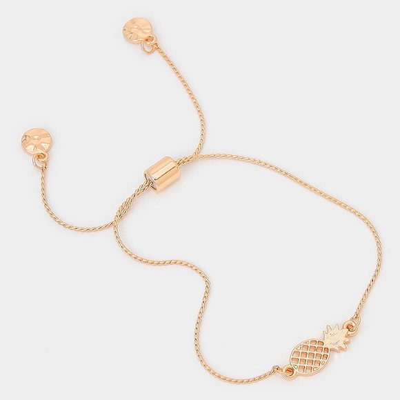 Pineapple Bracelet- (Silver&Gold both available) - Picture 2 of 3
