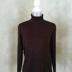 RALPH LAUREN BROWN PULLOVER TURTLENECK