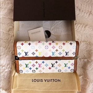 Louis Vuitton TriFold wallet white multicolor
