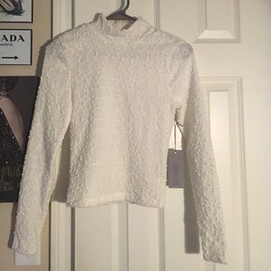 Jennifer Lopez Mockneck Shine Shirt