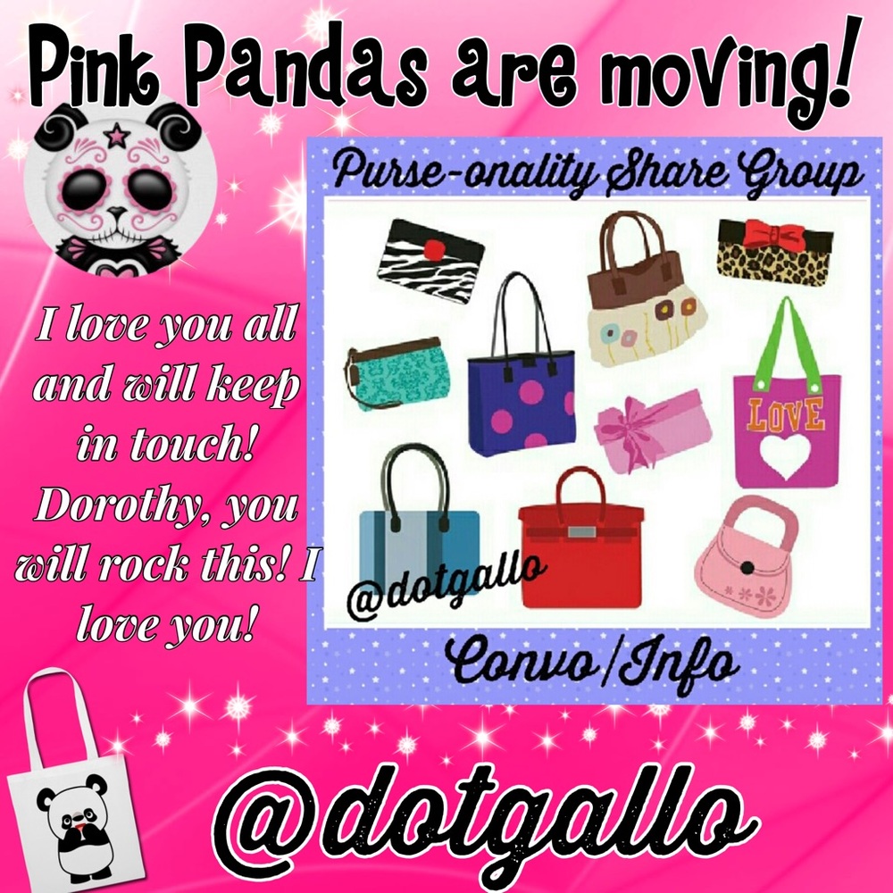 Moving to @dotgallo TODAY!😘👛💗Love You! 💕🐼💕