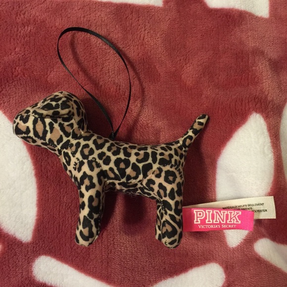 victoria secret pink cheetah ornament dog