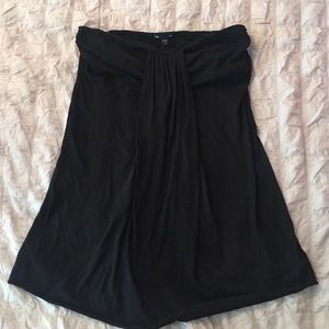 Black strapless top- medium