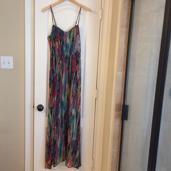 Jack watercolor maxi dress