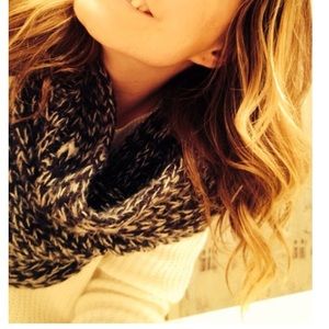 Black/White/Gray Infinity Scarf