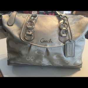 Coach Ashley Satchel Silver