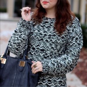 Isabel Marant pour H&M Sweaters - Isabel Marant Black & White Chunky Wool Sweater Isabel Marant pour H&M Sweaters - Isabel Marant Black & White Chunky Wool Sweater