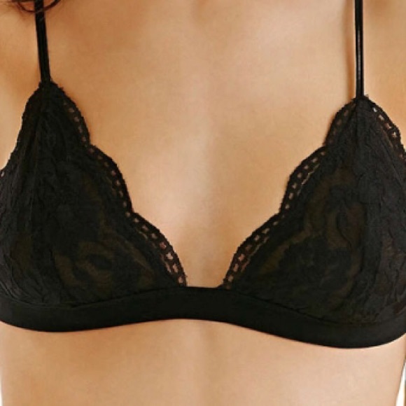 Lace Triangle Bralette - Picture 2 of 2