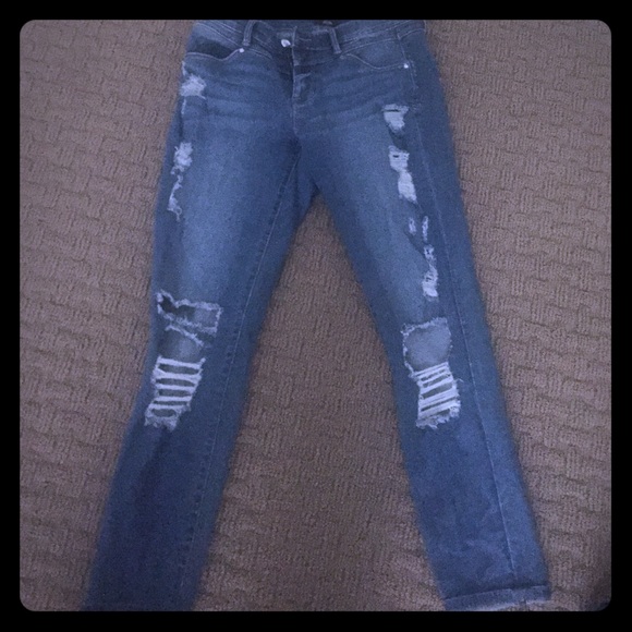 BEBE distressed jeans