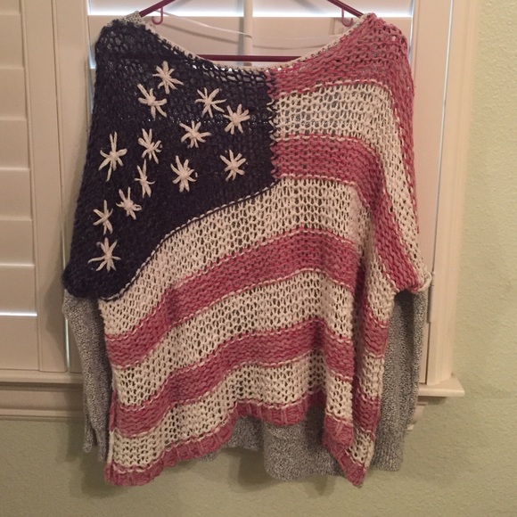 Free people American flag sweater