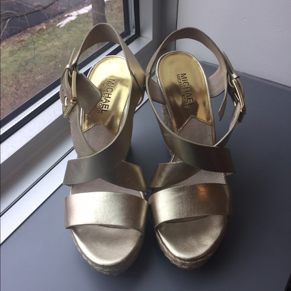 Michael Kors Leather Wedge