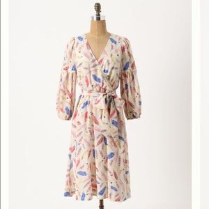 Anthropologie Nathalie lété Paris Feather Dress