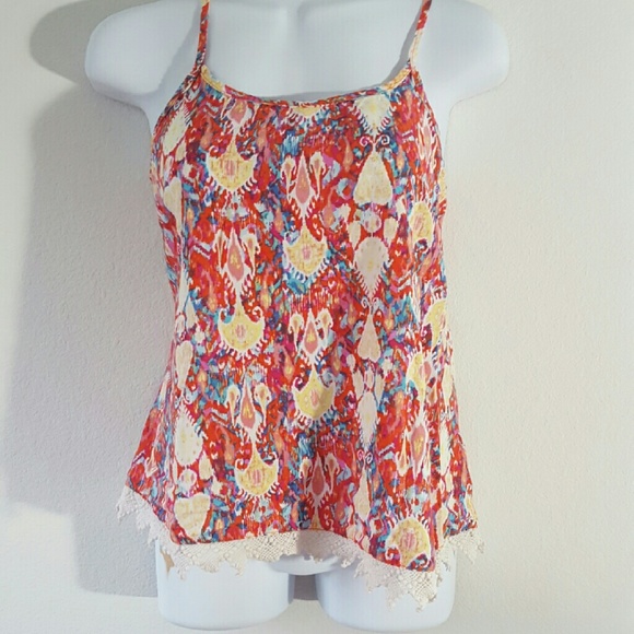 Vibrant Mossimo patterned swing tank top - Picture 1 of 3