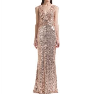 Badgley Mischka Sequins Gown