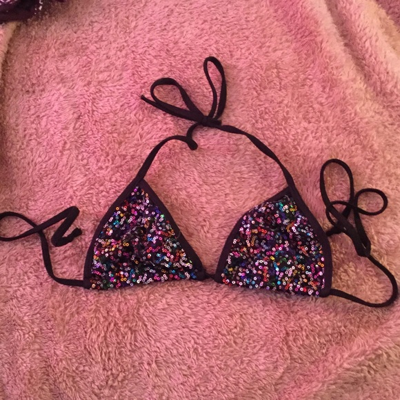 Other - Multi color sequin bikini top exotic dance wear