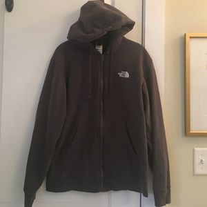 The North Face Charcoal Zip Up Hooded Jacket