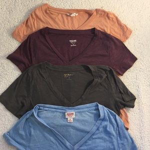 Vneck 4 bundle forever 21, mossimo, Arizona jeans