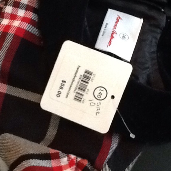 NWT Hanna Andersson dress with velvet trim. - Picture 2 of 4