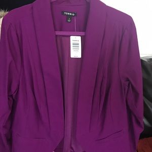 Torrid blazer. Purple