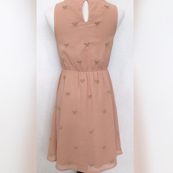 NewLook Embedded Gold Beads Ribbon Dress - Picture 2 of 4