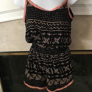 Black Aztec Romper!!