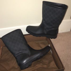 Gucci Black Rainboots