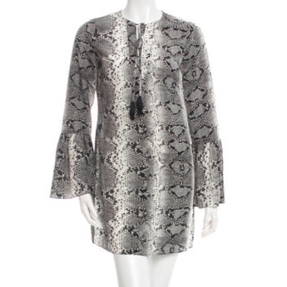 Elizabeth and James Snake Print Dress Silk - Picture 2 of 5