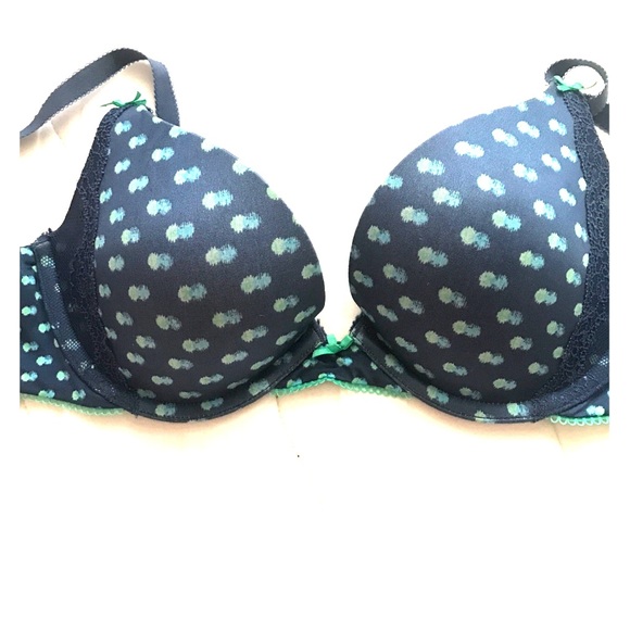 Brooke Aerie push up dark blue and teal bra