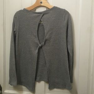 American eagle gray open back thermal