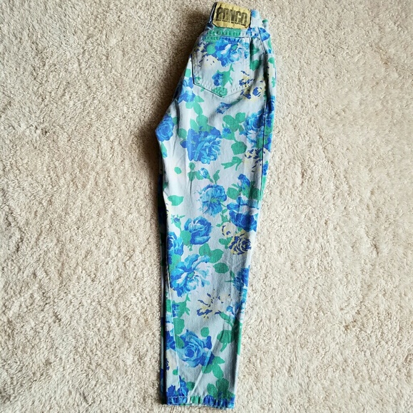 VINTAGE BONGO FLORAL JEANS - Picture 2 of 4