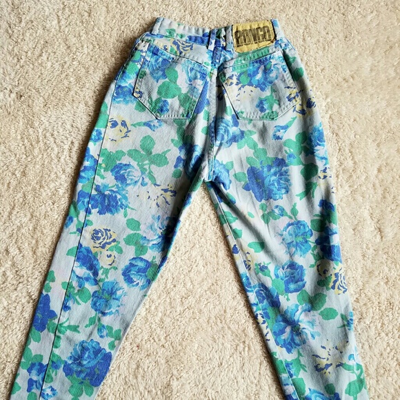VINTAGE BONGO FLORAL JEANS - Picture 4 of 4