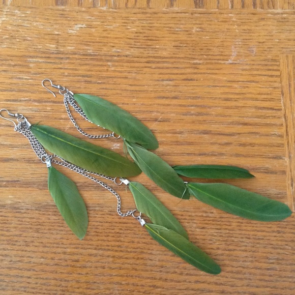 Feather earrings
