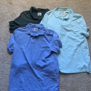 3 men's J Crew Polos.