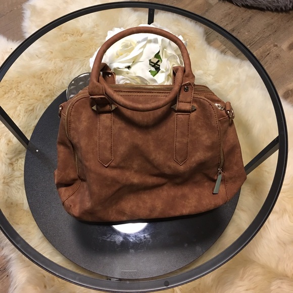 Free People Logan Satchel Vegan Tote in TAN - Picture 7 of 8