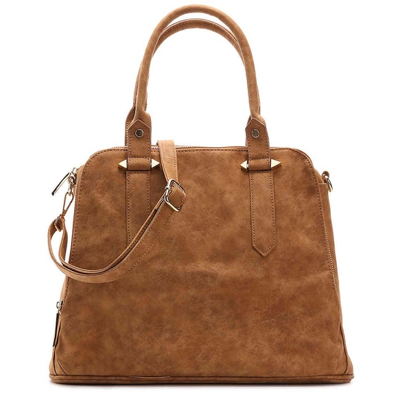 Free People Logan Satchel Vegan Tote in TAN - Picture 5 of 8