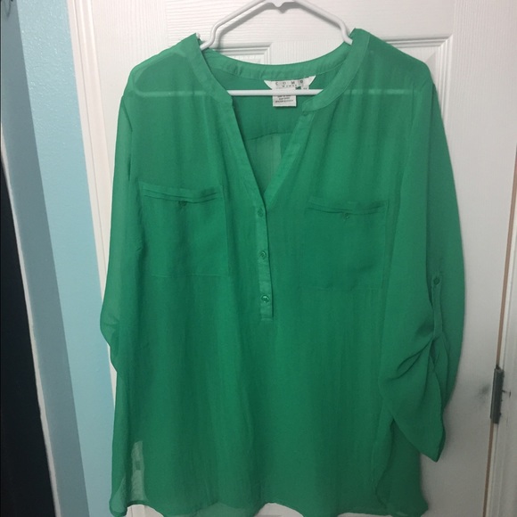 Green blouse