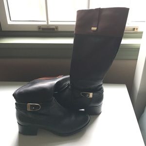 Bandolino riding boots Black and Tan