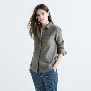 Madewell Flannel Shrunken Ex-Boyfriend Shirt