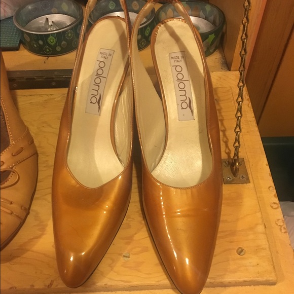 Sling Back Gold/Bronze | Leather