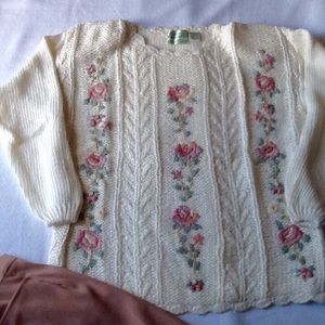 NWOT Hand knit Sweater