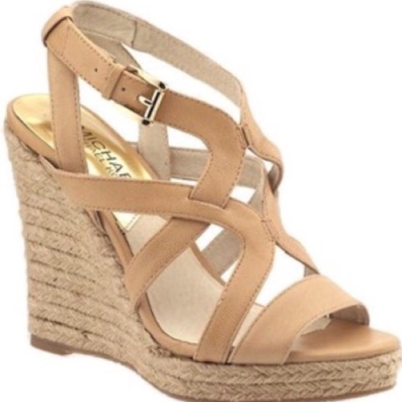Michael Kors Tan Wedges