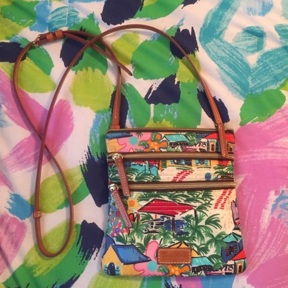 Dooney and Bourke patterned crossbody bag